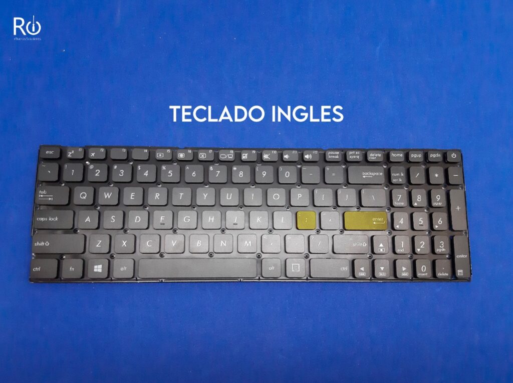 el teclado español vs ingles. -