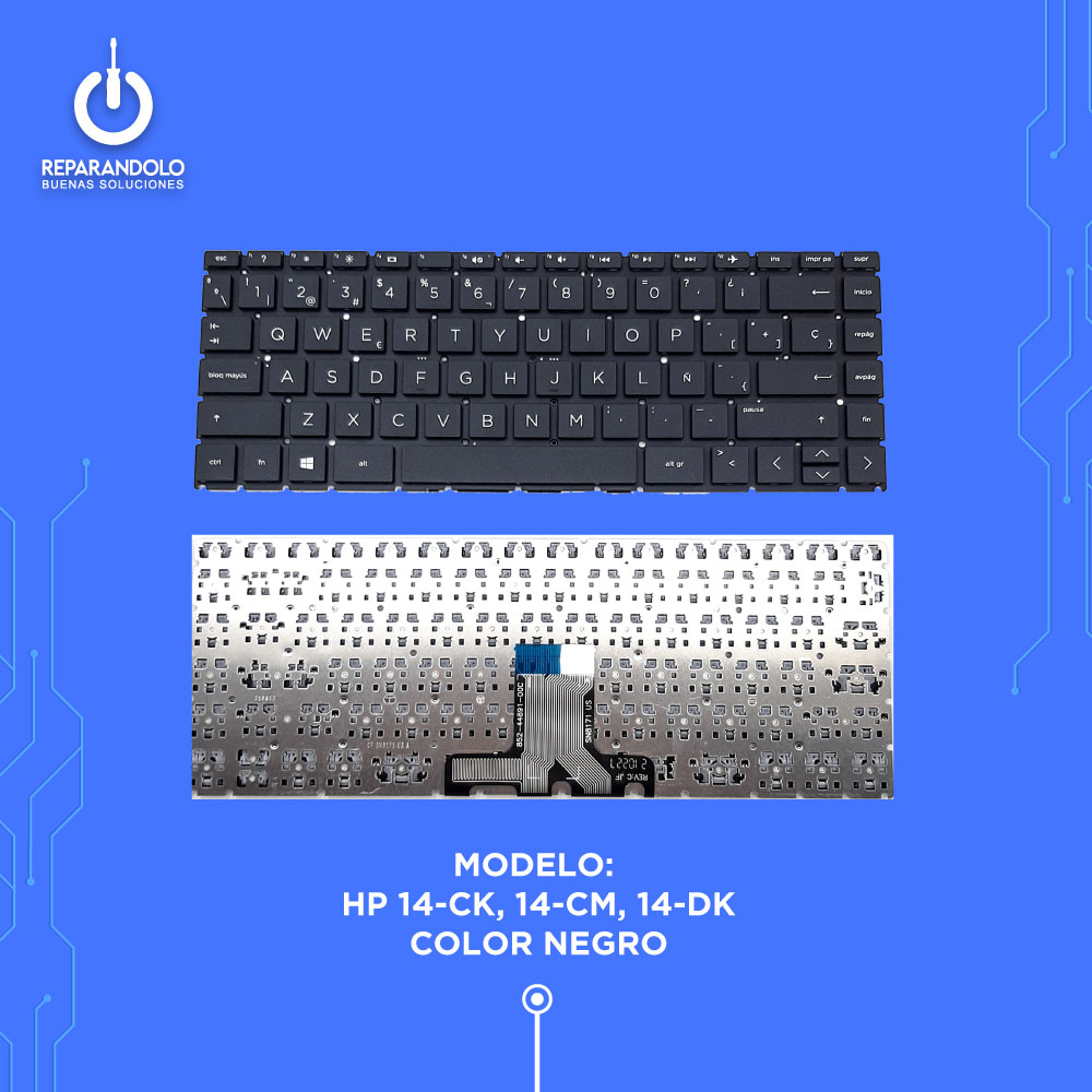 Teclado HP 14-CK para Laptop Compatible con 14 CM– Color Negro