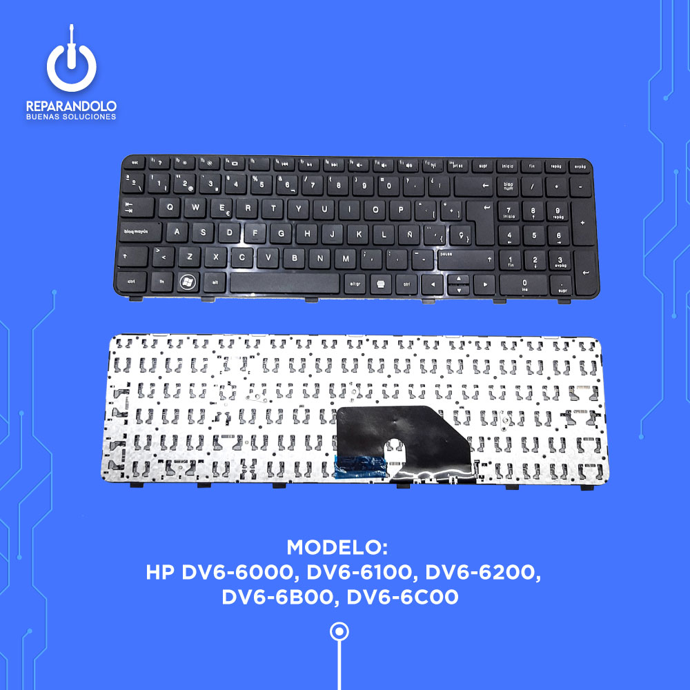 Teclado para Laptop HP DV6-6000, DV6-6100, DV6-6200, DV6-6B00, DV6-6C00.
