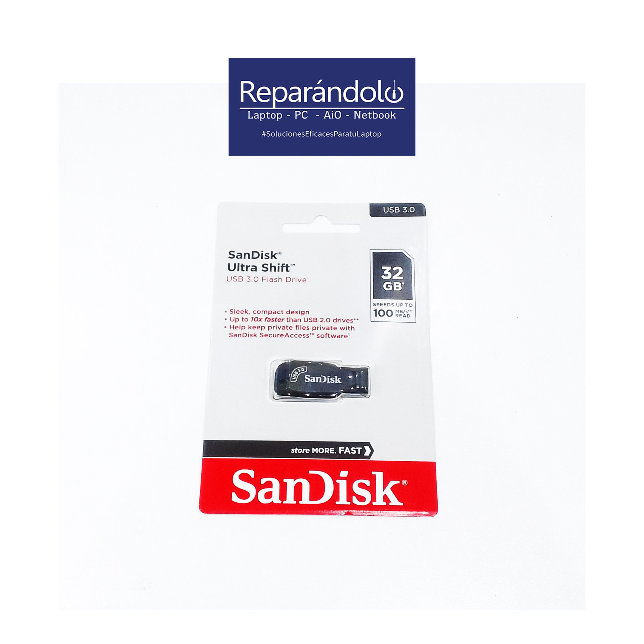 LOT Of 100 SanDisk Ultra 32GB USB 3.0 Flash Drives - SDCZ48-032G Refurbished, 130MB/s Read
