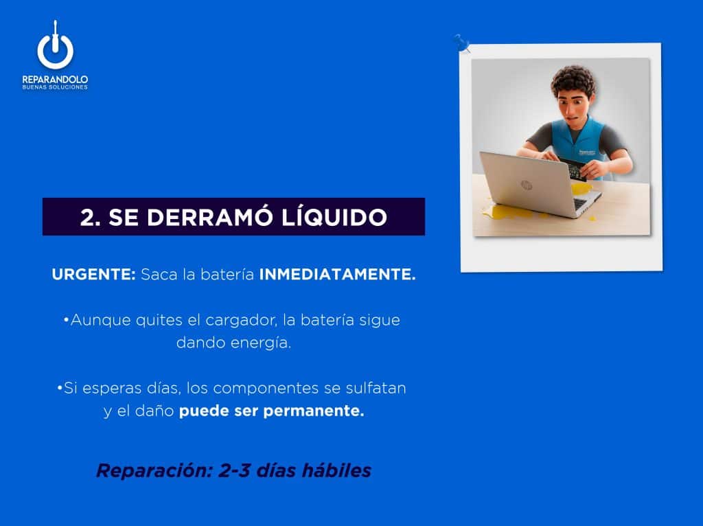 Derrame de liquido en mainboard 