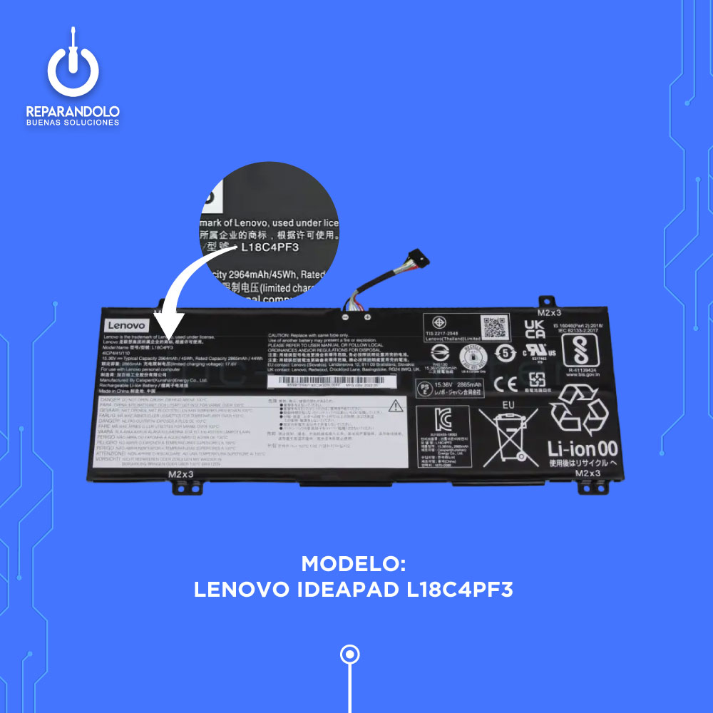 Batería Lenovo L18C4PF3 Original Interna