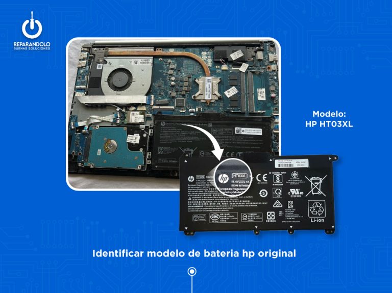 Cómo identificar el modelo de una batería para laptop HP