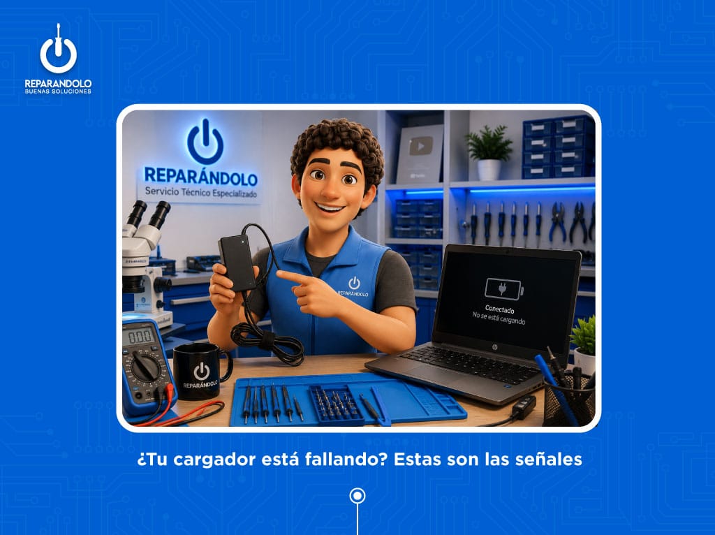 Señales para saber si el cargador de una laptop está dañado