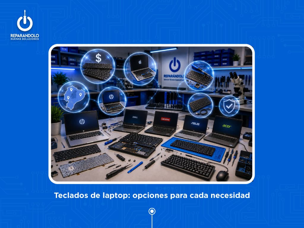 Precio de cambiar teclado de laptop en Ecuador