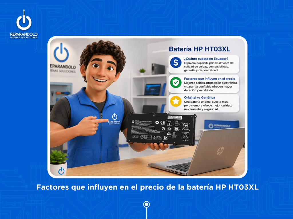 Precio de la batería HP HT03XL en Ecuador